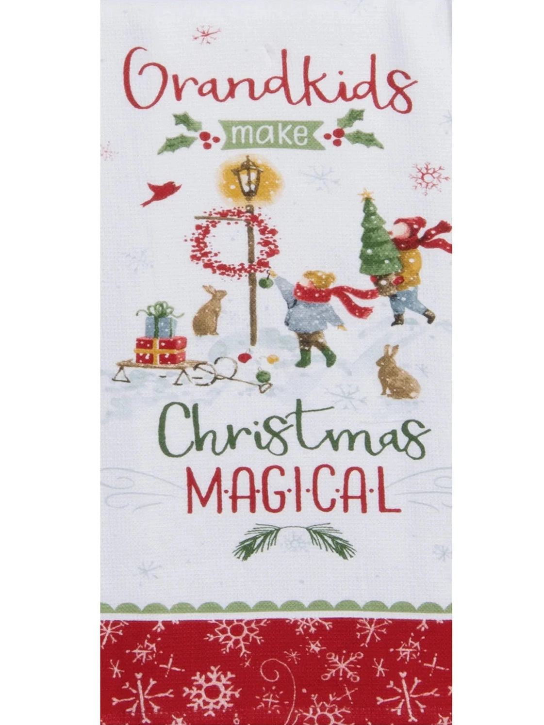 Tea Towel Grandkids Magical Christmas Dual Purpose Towel H7038