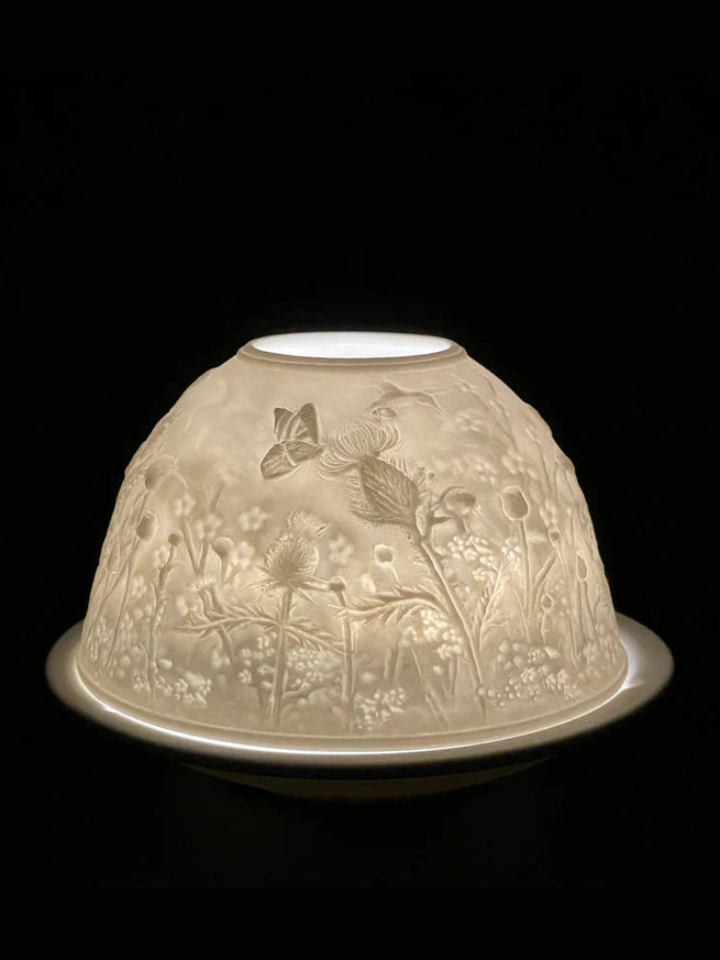 Light Dome Porcelain Wildflowers LD009