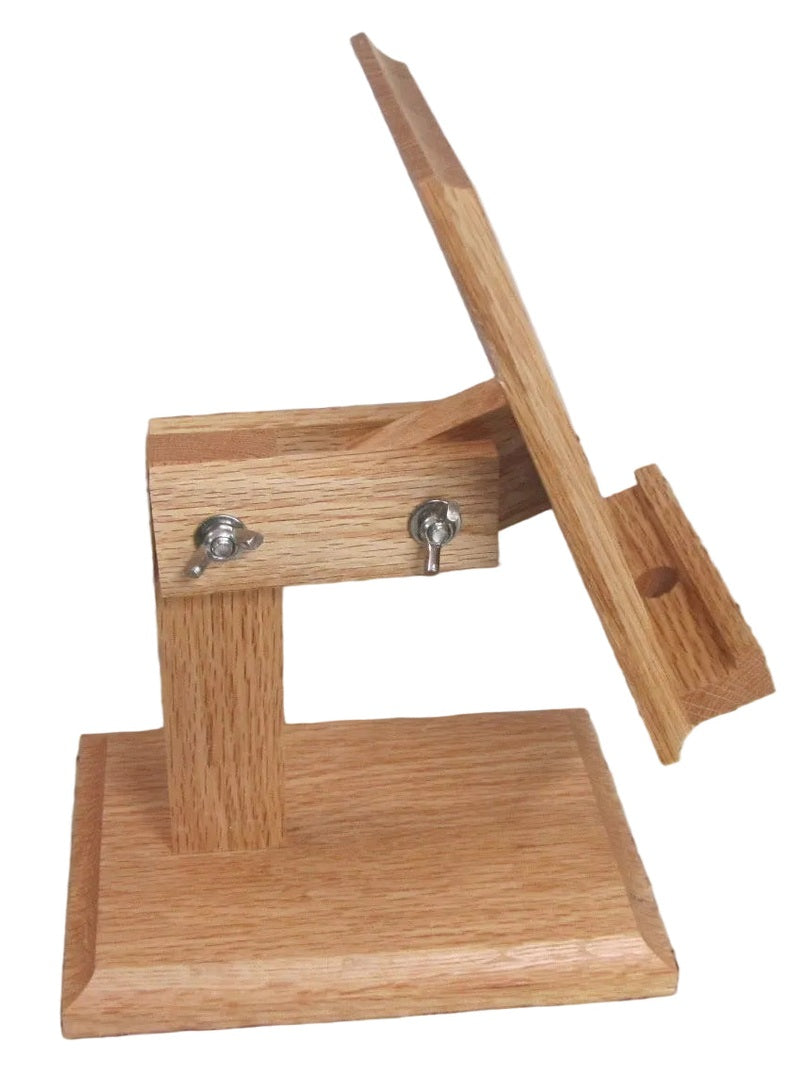 RT- HOLDER Cell Phone/Book Holder Adjustable Oak RTBHJJO
