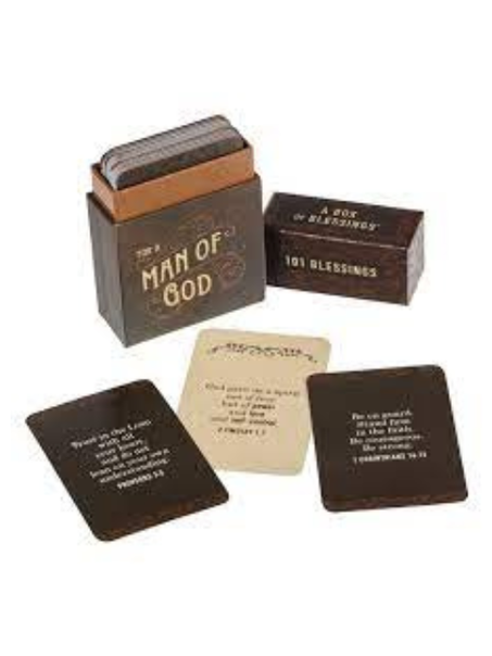 Cards 101 Box Of Blessing's For A Man Of God bx150