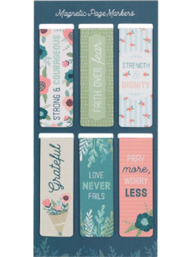 Magnetic Bookmark Floral Garden MGB067