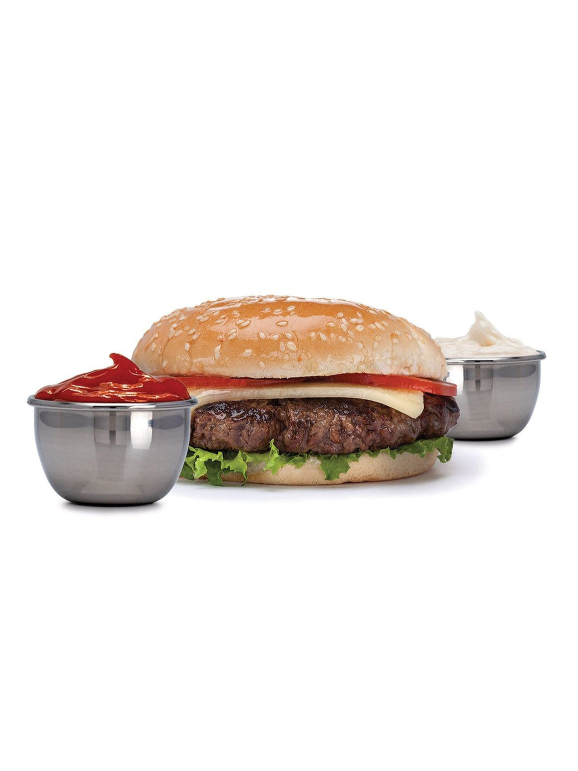 Condiment Containers 3Pack Stainless Steel60054