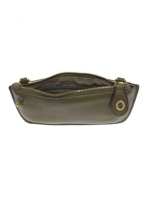 Mini Crossbody Wristlet Clutch - L8000-109-DARK MOSS- Women's Bag