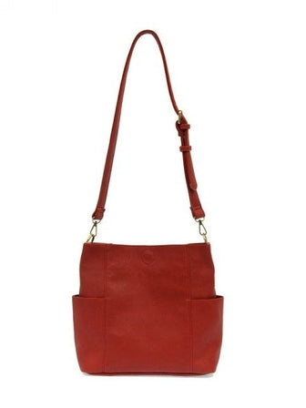 Kayleigh Side Pocket Bucket Bag - L8089-05 - RED
