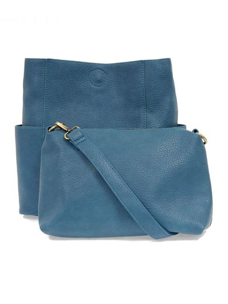 Kayleigh Side Pocket Bucket Bag - L8089-06 - PEACOCK