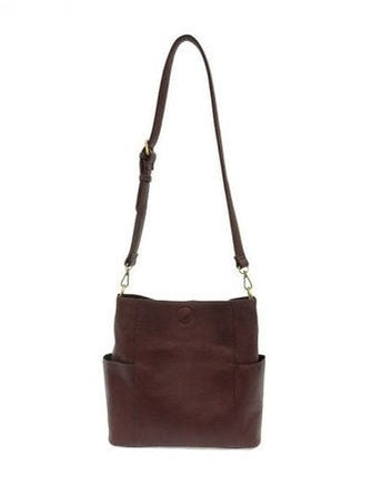 Kayleigh Side Pocket Bucket Bag - L8089-53 - OXBLOOD