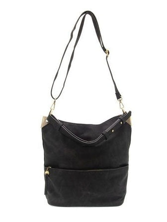 Darcy Zip Bucket Bag - L8183-00 -Black- Women's