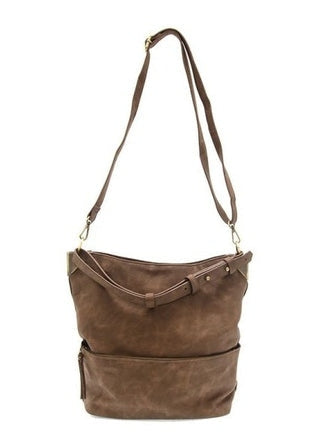 Darcy Zip Bucket Bag -L8183-15 PECAN- Women's