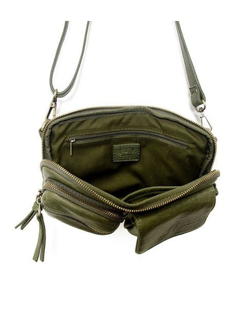 Kendra Cargo Pocket Sling / Crossbody Bag - L8185-03 - Women MOSS