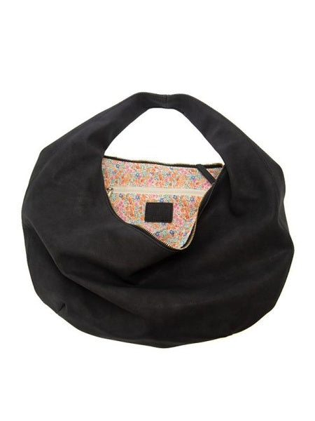 Bianca Soft Crescent Shoulder Bag - L8204-00 - Women Black