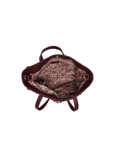 Crossbody Bordeaux Geneva Medium Sueded Tote Women's L8371-53