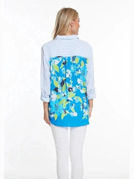 Blouse Button Front HI LO Women's M24611BM