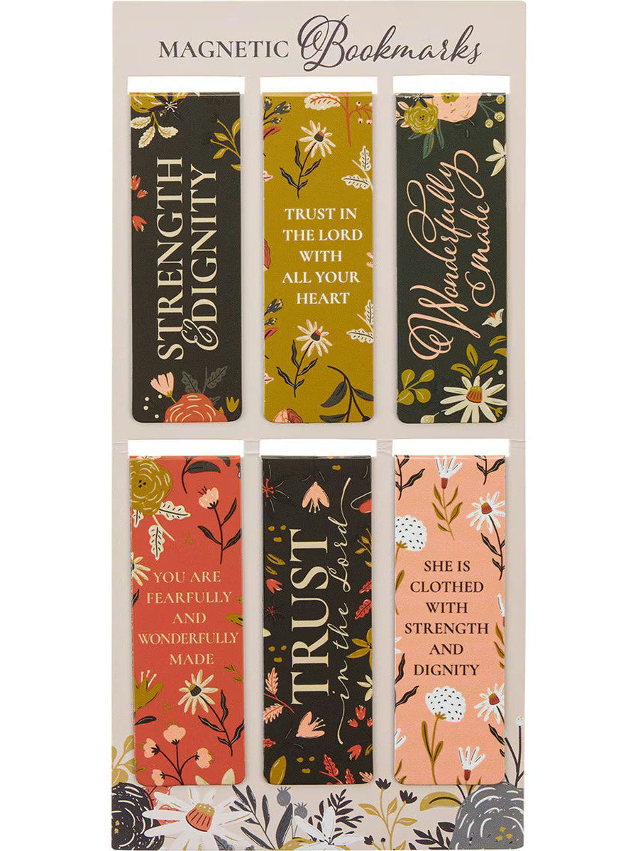 Magnetic Bookmark Warm Florals Mgb102