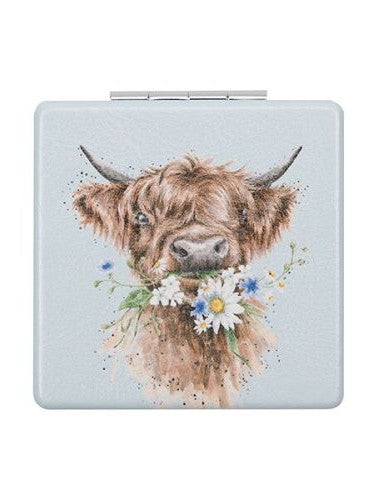 Compact Mirror Mr017 Highland Cow