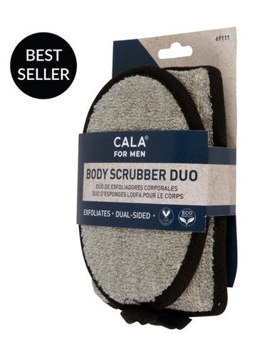 Cala Men's Body Scrubber Duo