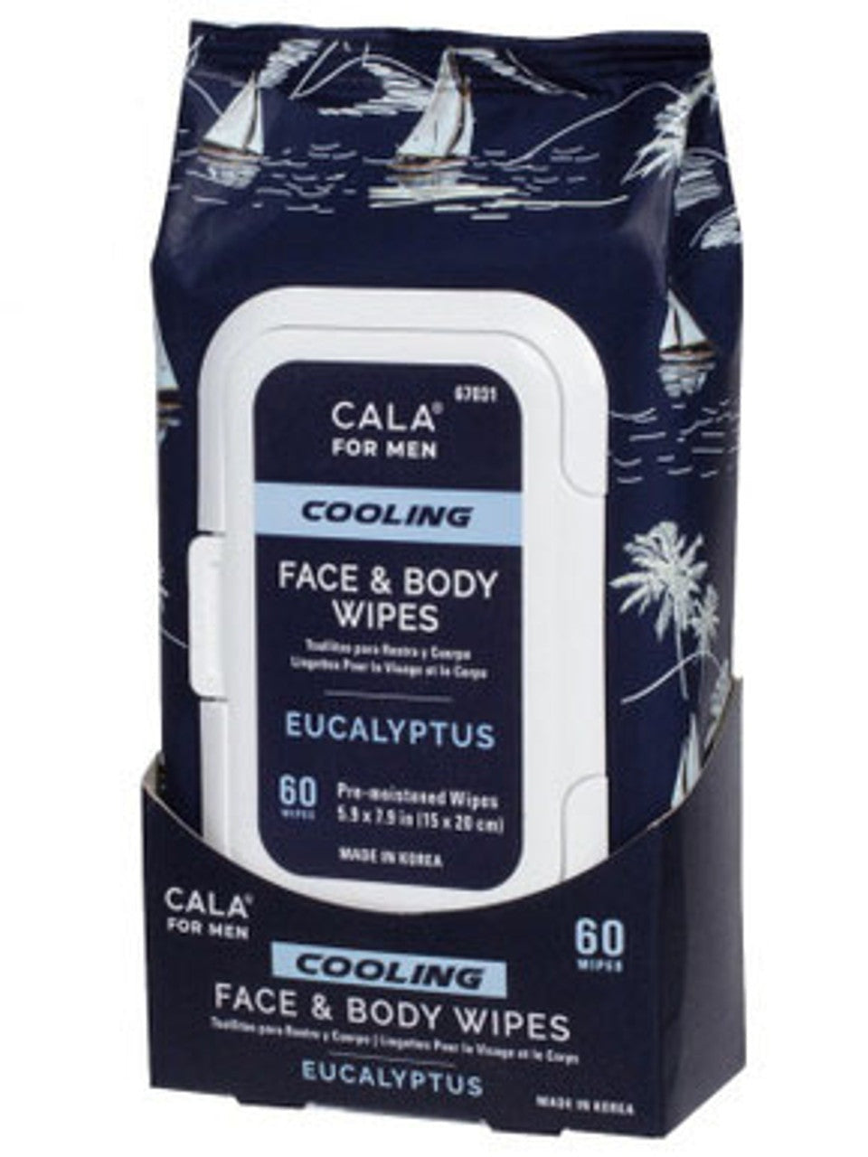 Wipes Face Body Eucalyptus Men's 67031