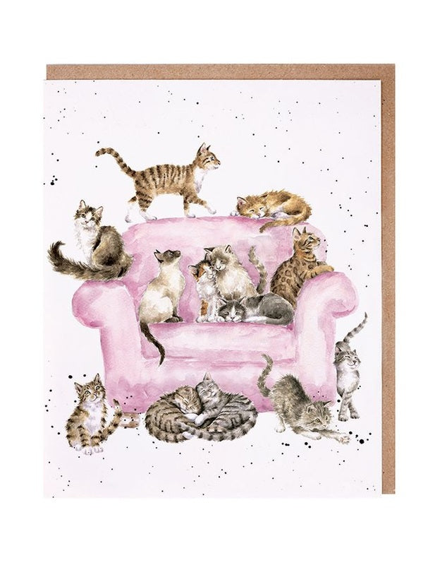 Card - ACS191 Cattitude Cats/Sofa