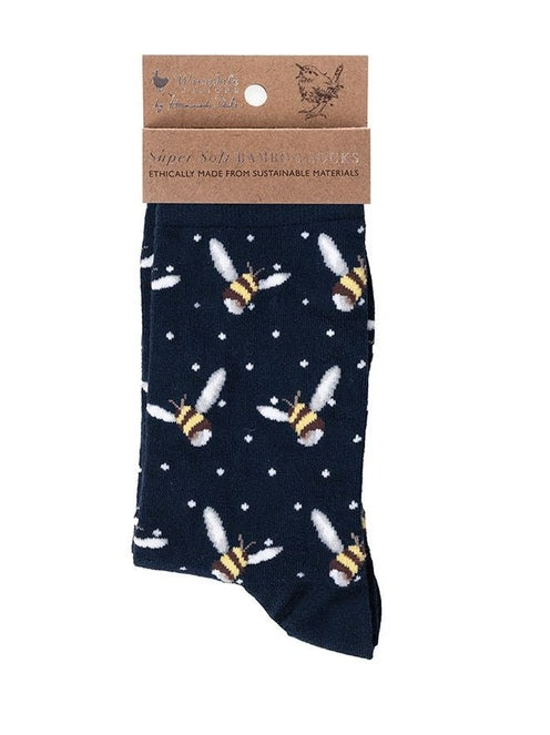 Women's Bamboo Socks - SOCK016 - Busy Bee