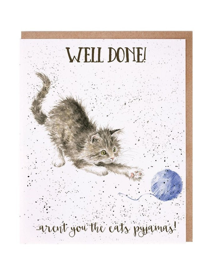 Card - AOC048 Well Done! - Cat -