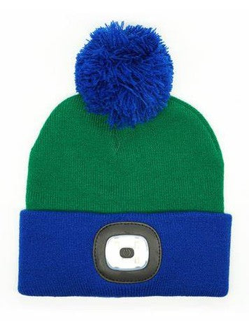 Beanie Hat Night Owl Lighted Green Kids Ngtsk-Grn