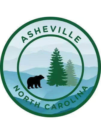 Ornament Christmas Asheville Smokey Mountain/Bear RTCOBM