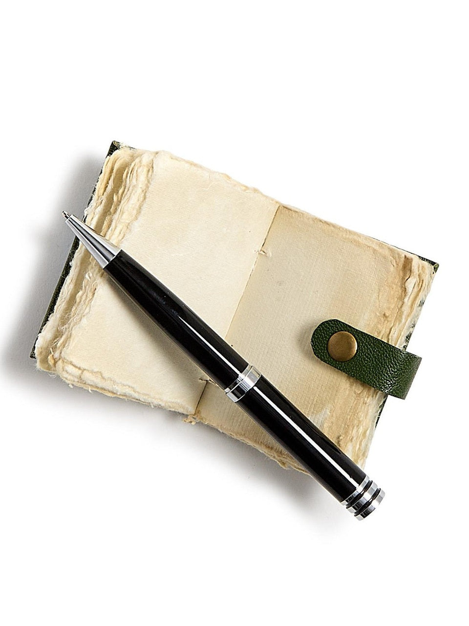 Mini Journal Crushed Leather With Deck Ledge Paper/Snap Closure 55677