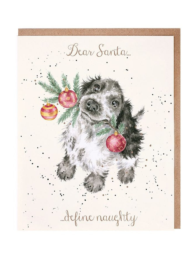 Christmas Card - AX089 - Dear Santa, Define Naughty