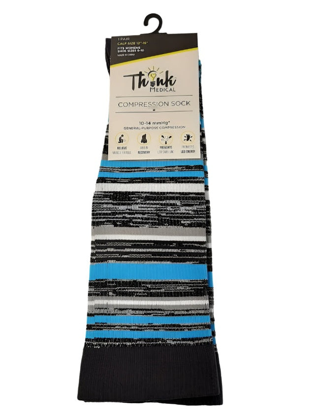 Compression Sock- Stripe-Women -Size 6-10-20266