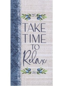 T Towel Take Time To Relax Dual Purpose Towel R7800