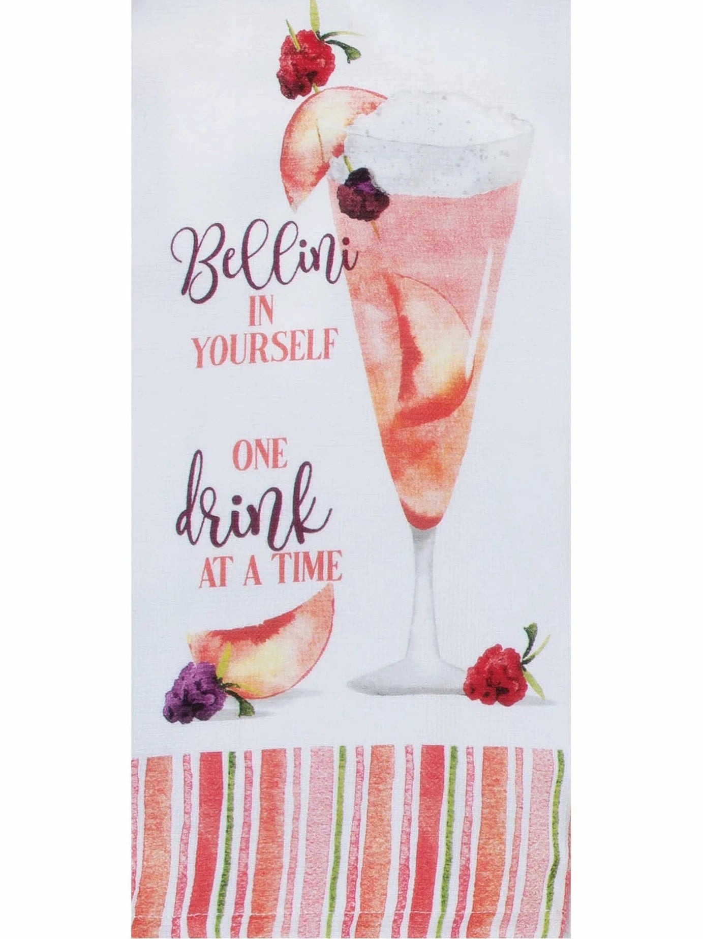 Tea Towel Summer Sippin Bellini Dual Purpose Terry R8434
