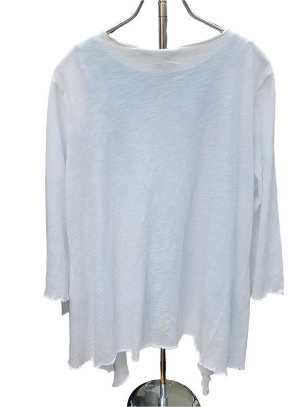Jacket- White Slub Jersey Shrug Women's-1266