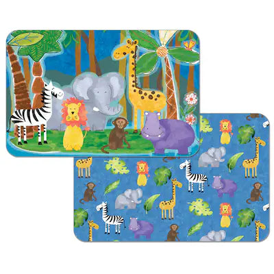 Reversible Placemat 11x17" Kids Jungle Friends 174-00137