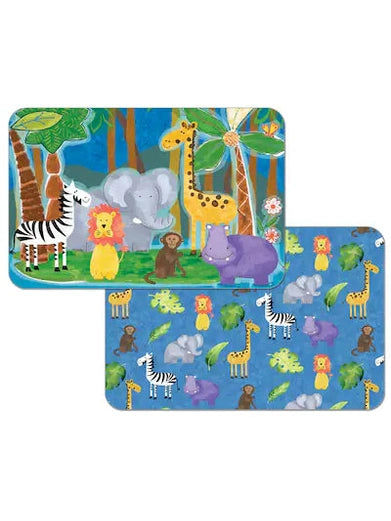 Reversible Placemat 11x17" Kids Jungle Friends 174-00137