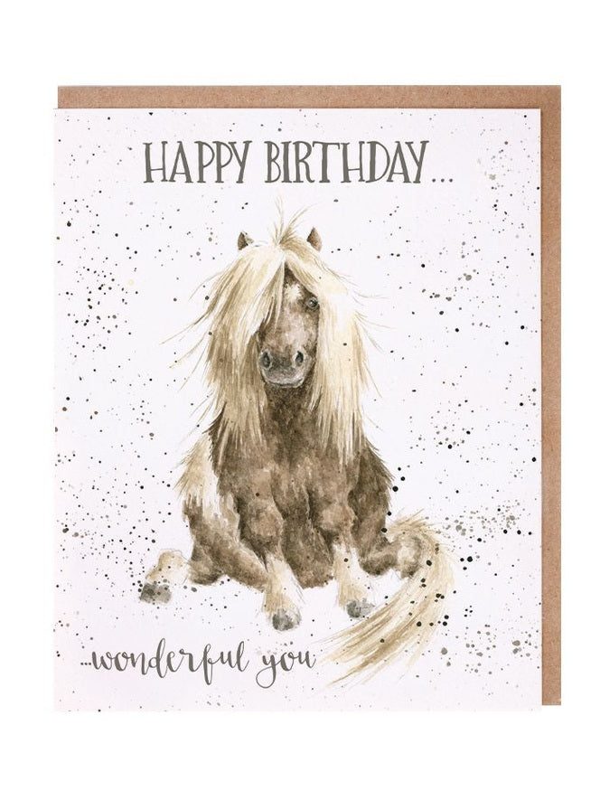 Card AOC021 Wonderful You Gloria Horse