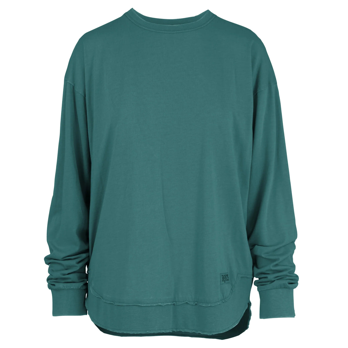 Royce Brand-Sweatshirt Espresso Hunter Green Poncho Top Oversized Rounded Bottom Vintage Washed Women's Rdg62W92sld