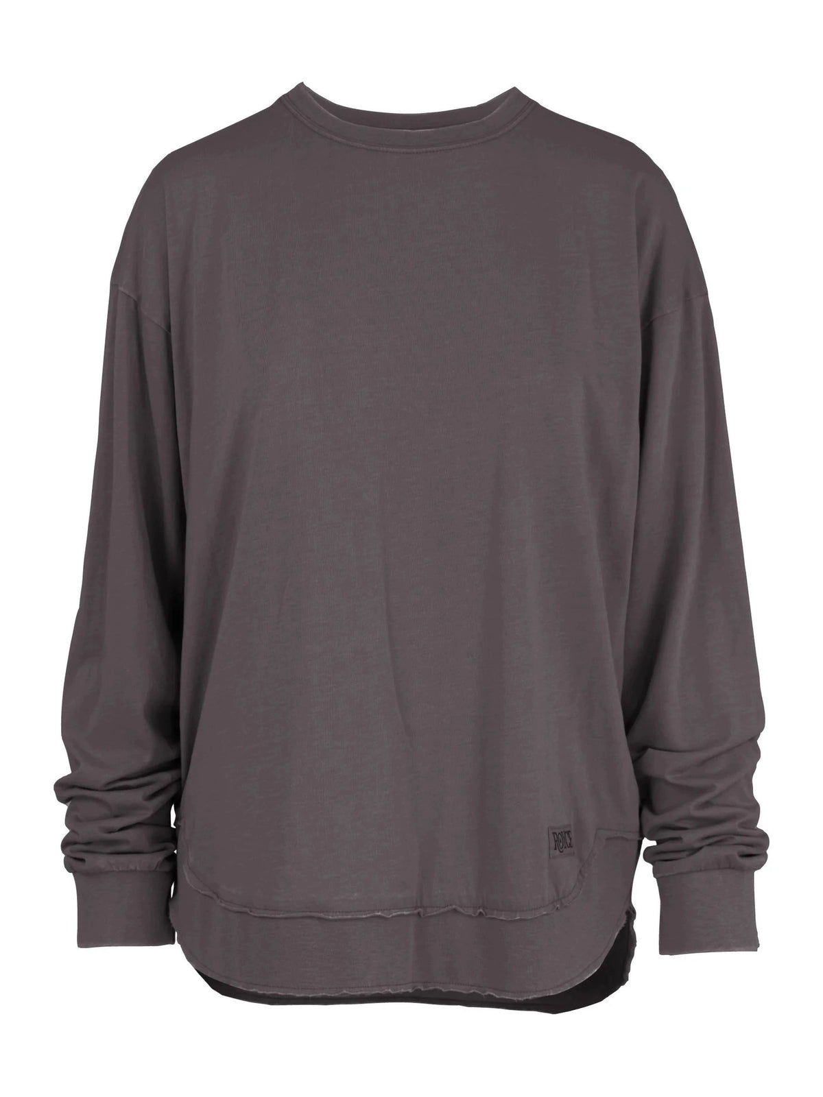 Sweater Espresso Brown Poncho Top Oversized Rounded Bottom Vintage Washed Women's Rdg62W92sld