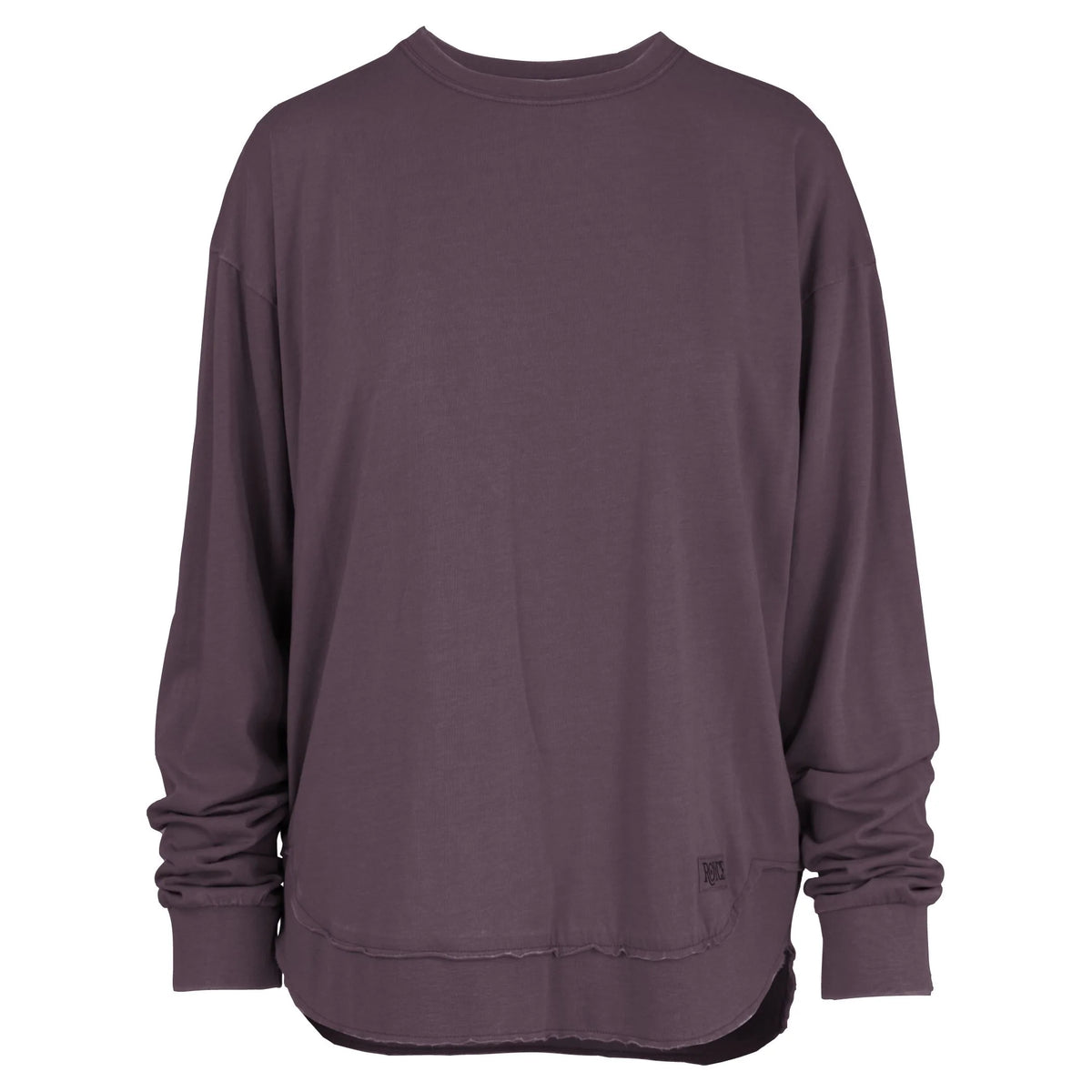 Sweatshirt Lingo Plum Burgandy Oversized Fleece Women's Rdg65429sld