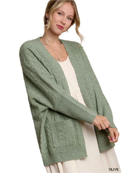 Sweater 2 Pocket Olive S5008