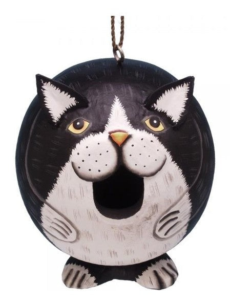 Bird House Gord-o-Black/White Cat Se3880203