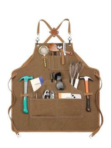 Apron Heavy Duty Duck Canvas - Brown