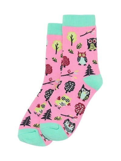 Children's Socks Owl's Pink So3owls151