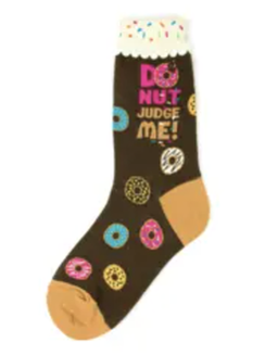 Women's Sock - Donut judge me - 6926