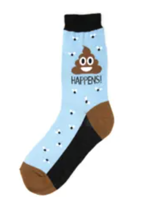 Women's Sock - Poop Happens - 6924