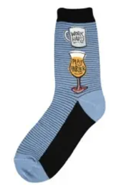 Women's Sock - Work Hard Play Harder - 6975