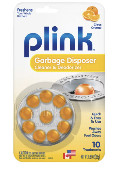 Plink Garbage Disposal Freshener & Cleaner - Orange 
