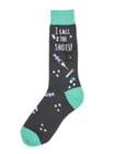 Women's Sock I Call the Shots Grey/Blue 6942