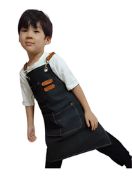 Child's Apron - Heavy Duty Duck Canvas Black