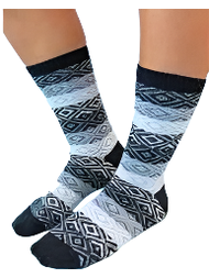 Sock Black Multi 003 Women's Size 6-11 75648