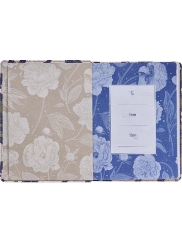 Book Devotional He Walks With Me Floral Faux Leather GB219