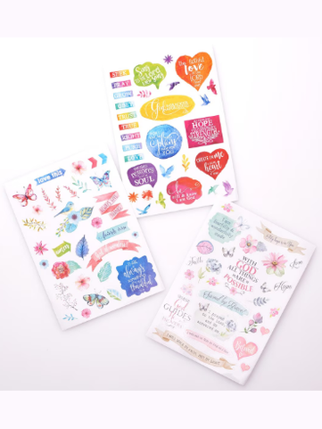 Sticker Book Bible Journaling 3-Sheet STC001